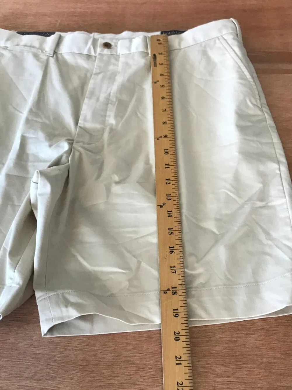 Polo Golf Ralph Lauren Shorts Men 38 Beige High Rise Moisture Wicking Athleisure